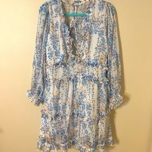 XL floral print mini dress! Never worn!